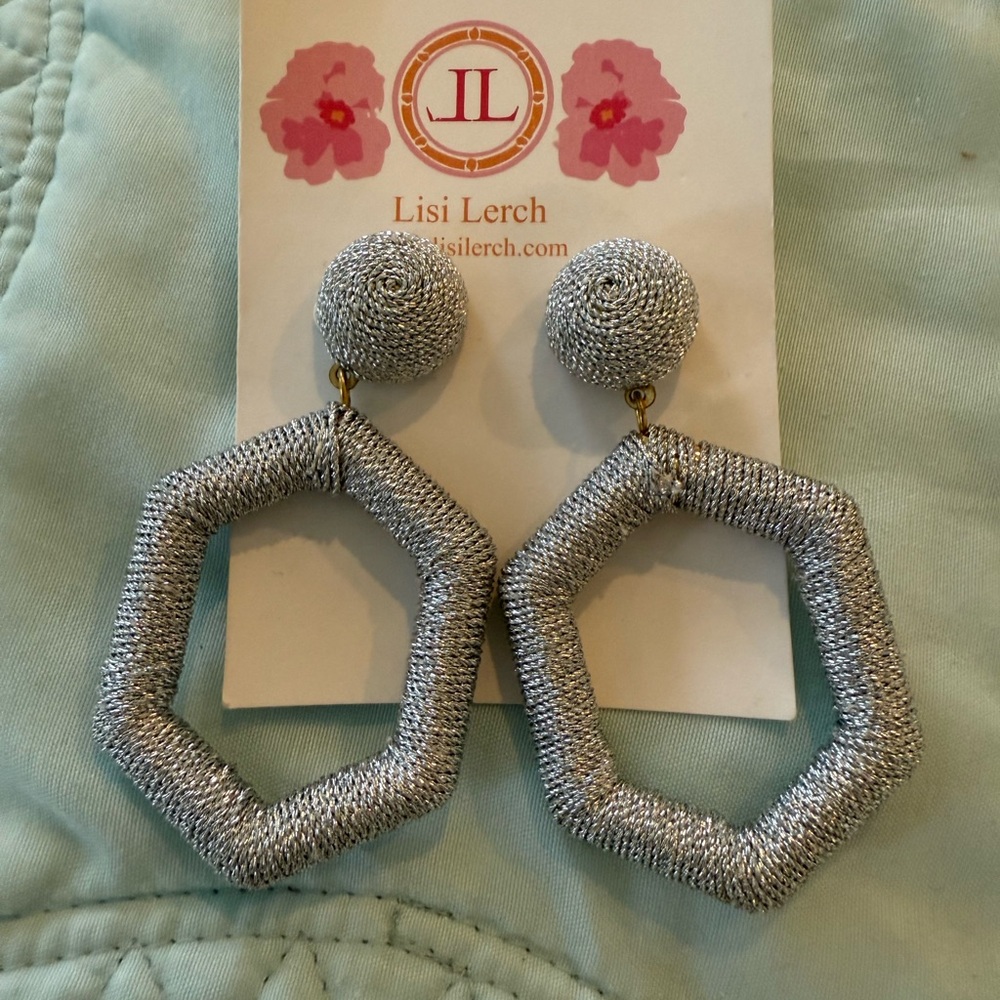 New Lisi Lerch earrings Modern Geometric Silver Statement Earrings